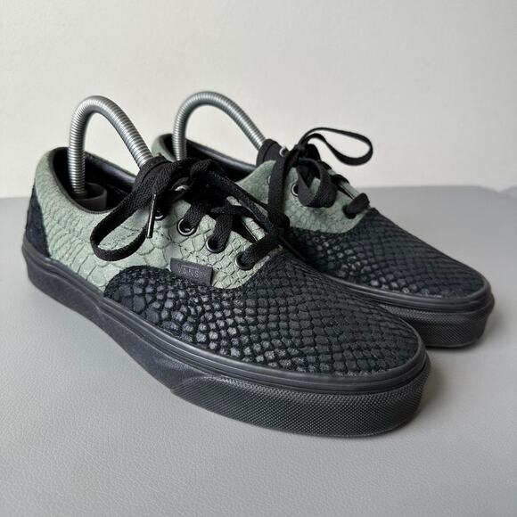 Harry Potter Black Green Slytherin Vans Era Snake Shoe - Picture 2 of 8